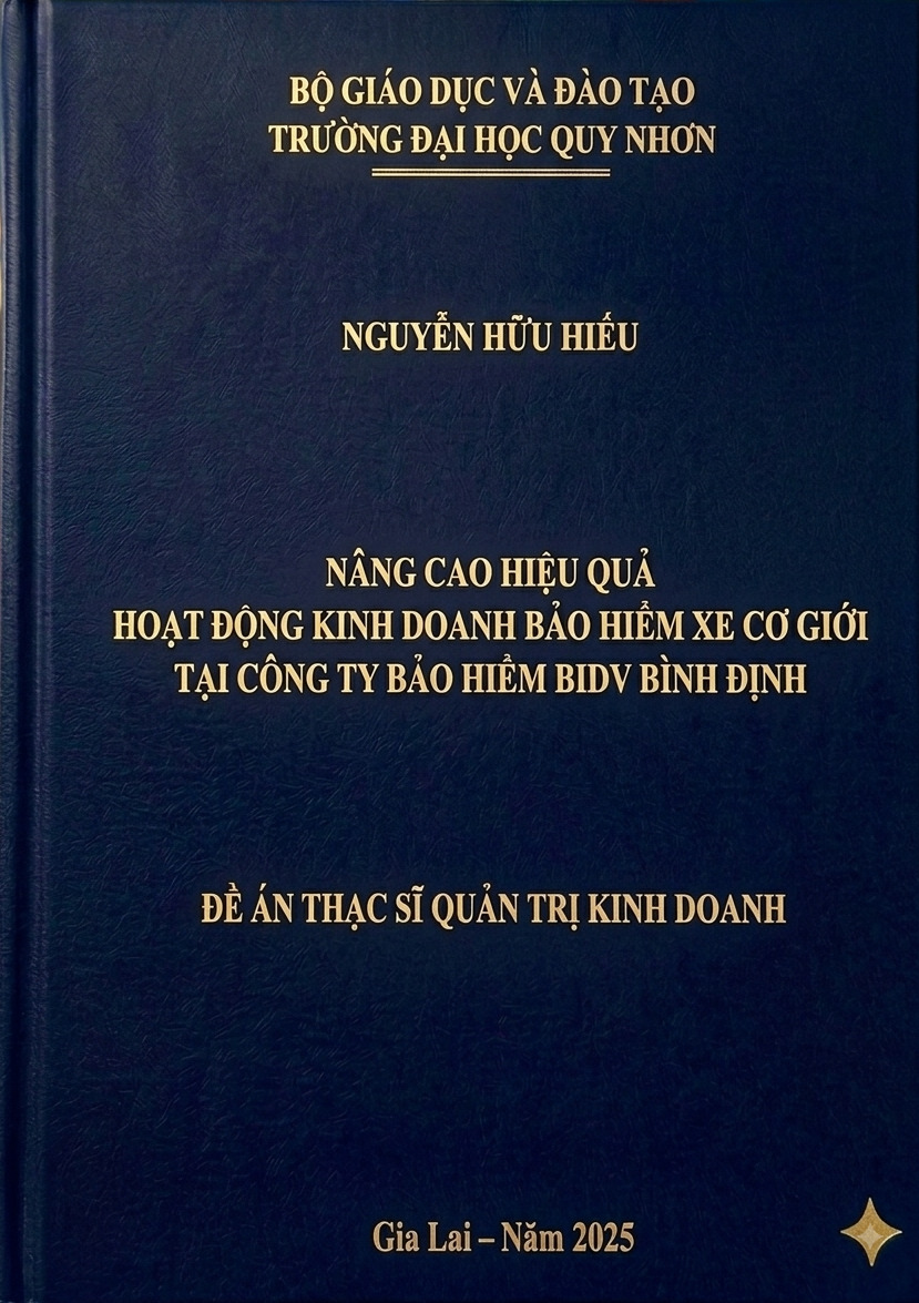 Nâng cao hiệu quả hoạt động kinh doanh bảo hiểm xe cơ giới tại Công ty Bảo hiểm BIDV Bình Định