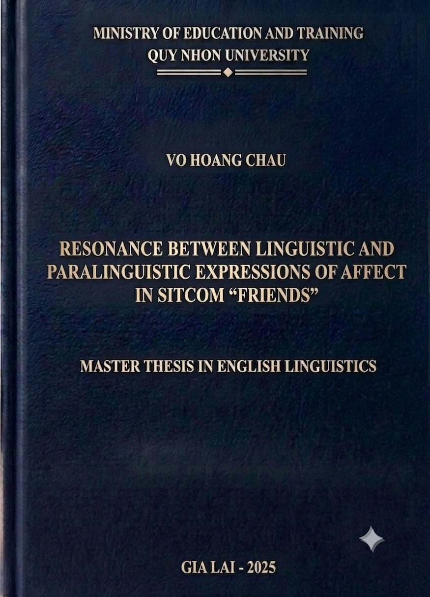 Resonance between Linguistic and Paralinguistic Expressions of Affect in Sitcom “Friends”