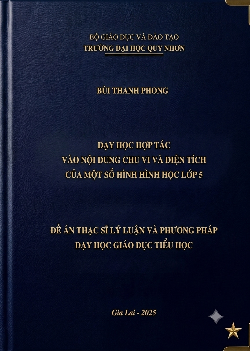 Dạy học hợp tác vào nội dung chu vi và diện tích của một số hình học lớp 5